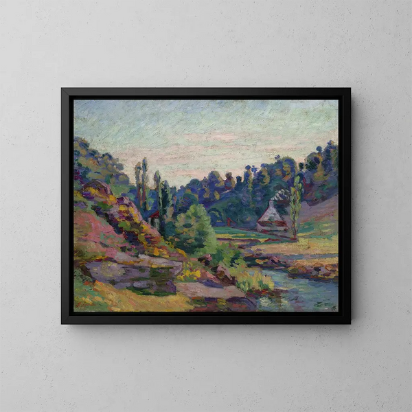 Le Moulin de Jonon à Creuse - Armand Guillaumin — indrammet kunstværk på væggen