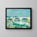 maleriet Le Pont de Charenton, Île-de-France - Armand Guillaumin — indrammet kunstværk på væggen