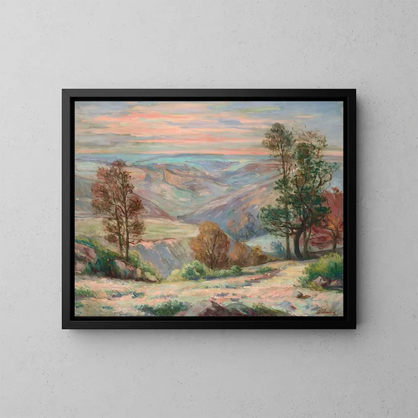 Le Puy Barriou à Creuse - Armand Guillaumin — indrammet kunstværk på væggen