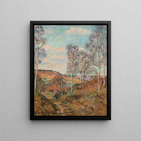 Le chemin vers dalen - Armand Guillaumin — indrammet kunstværk på væggen