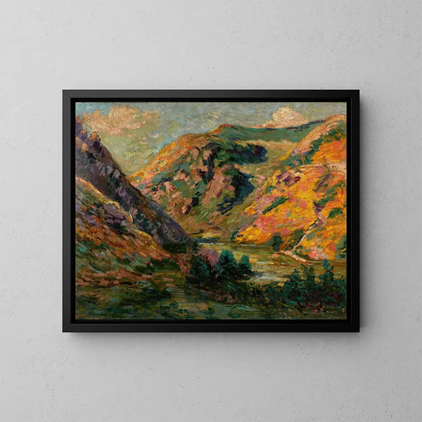 Les Carrières de la Lude - Armand Guillaumin — indrammet kunstværk på væggen