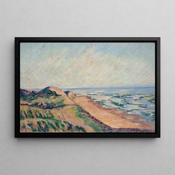 Les Dunes Île de Ré - Armand Guillaumin — indrammet kunstværk på væggen
