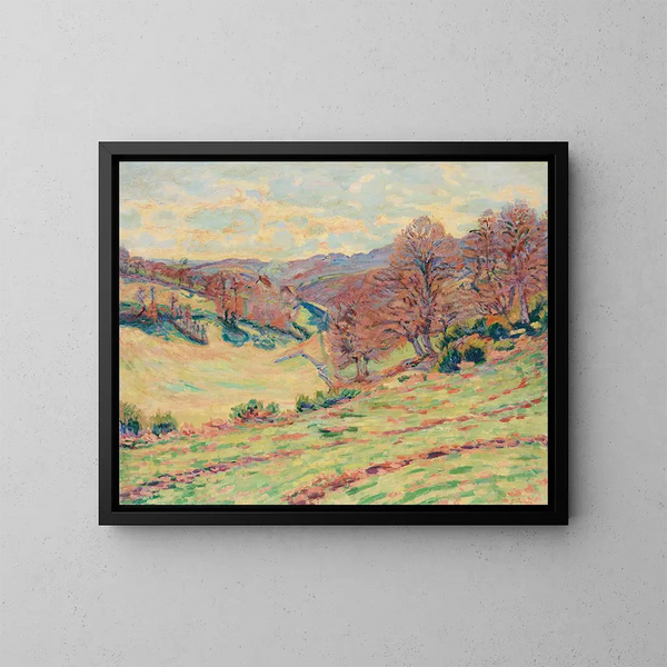 Les grandes gouttes du soir - Armand Guillaumin — indrammet kunstværk på væggen