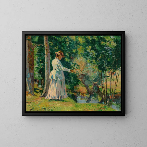Madame Guillaumin - Armand Guillaumin — indrammet kunstværk på væggen