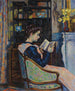 Mademoiselle Guillaumin læsende - Armand Guillaumin — visning af kunstværket
