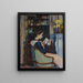 Mademoiselle Guillaumin læsende - Armand Guillaumin — indrammet kunstværk på væggen