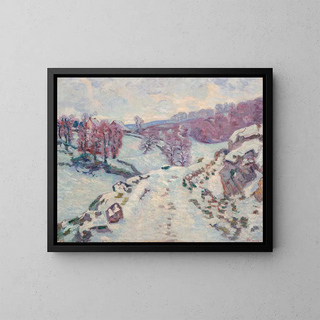 Snedække - Armand Guillaumin — indrammet kunstværk på væggen