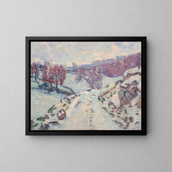 Snedække - Armand Guillaumin — indrammet kunstværk på væggen