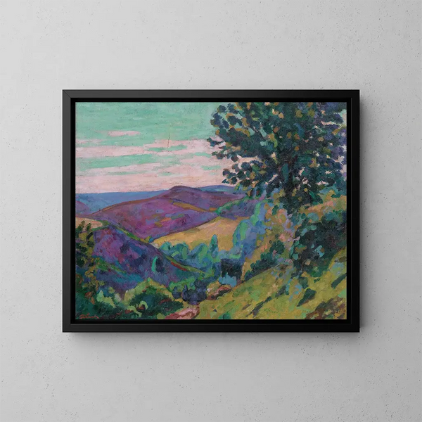 Landskab af Crozant - Armand Guillaumin — indrammet kunstværk på væggen