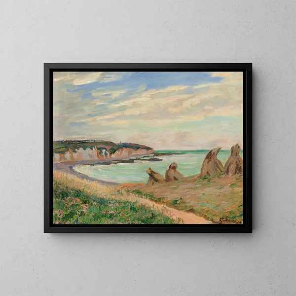 Landskab af La Manche - Armand Guillaumin — indrammet kunstværk på væggen