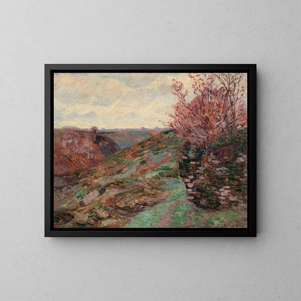Landskabsmaleri - Armand Guillaumin — indrammet kunstværk på væggen