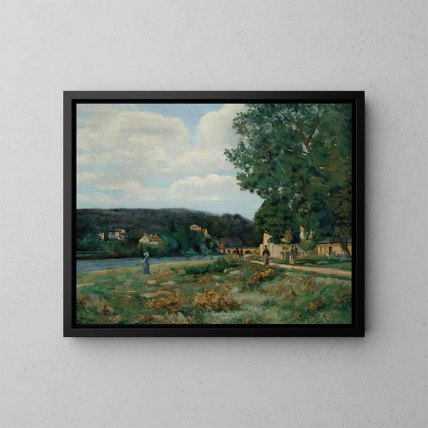 Landskab af Île-de-France - Armand Guillaumin — indrammet kunstværk på væggen