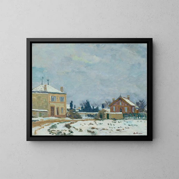 Landskab i Île-de-France - Armand Guillaumin — indrammet kunstværk på væggen