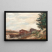 Péniches en Île-de-France - Armand Guillaumin — indrammet kunstværk på væggen