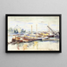 Péniches sur la Seine, Bercy - Armand Guillaumin — indrammet kunstværk på væggen
