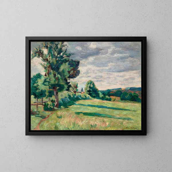 Pâturages des granges de Crozant - Armand Guillaumin — indrammet kunstværk på væggen