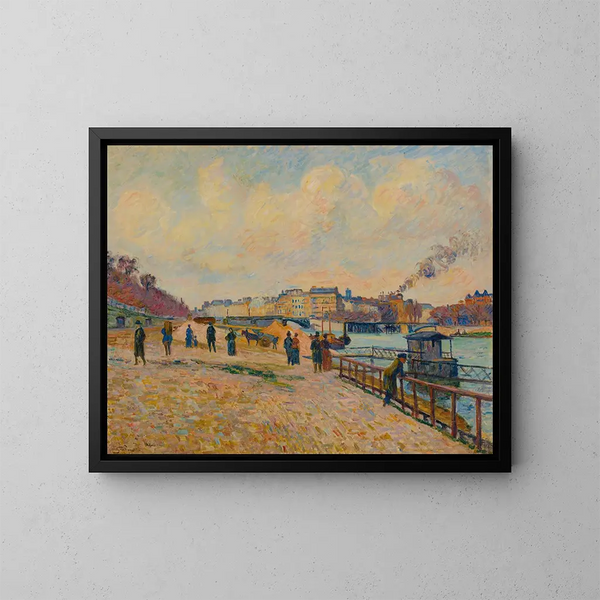 Quai Saint-Bernard, Paris - Armand Guillaumin — indrammet kunstværk på væggen