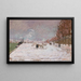 Quai Saint-Bernard under sneen, Paris - Armand Guillaumin — indrammet kunstværk på væggen