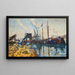 Quai de la Seine, Paris - Armand Guillaumin — indrammet kunstværk på væggen