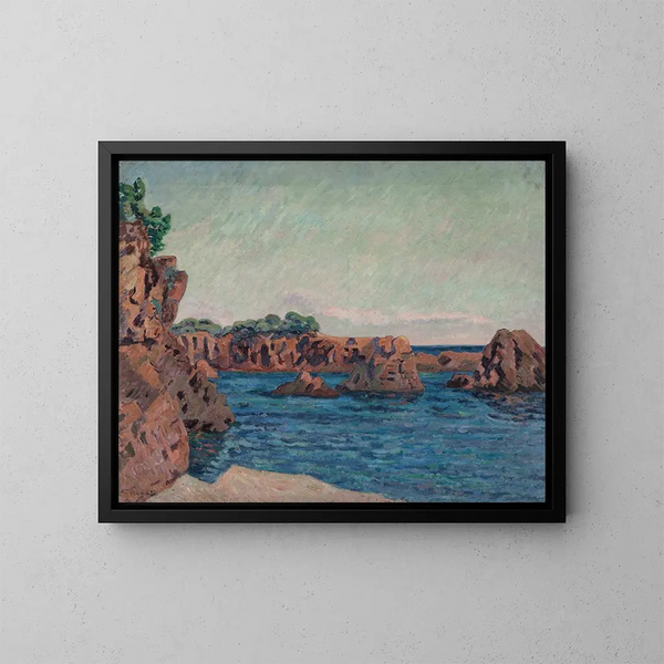 Rochers d'Agay - Armand Guillaumin — indrammet kunstværk på væggen