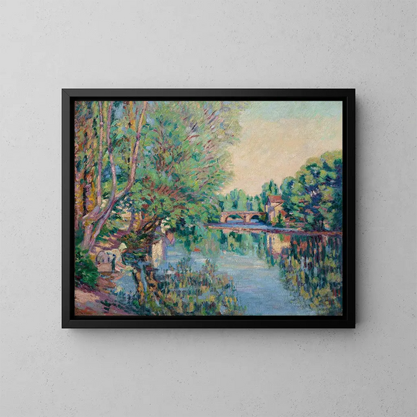 Saint-Pré under Vézelay - Armand Guillaumin — indrammet kunstværk på væggen