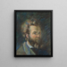 Selvportræt - Armand Guillaumin — indrammet kunstværk på væggen