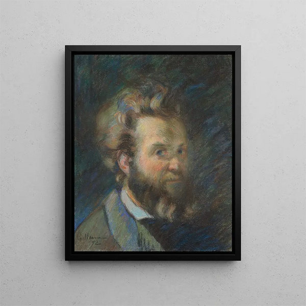 Selvportræt - Armand Guillaumin — indrammet kunstværk på væggen