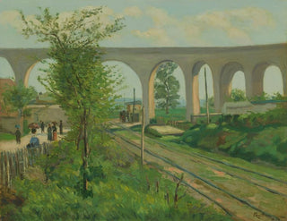 L'Arcueil-vandværket ved Sceaux-udkørslen - Armand Guillaumin — visning af kunstværket