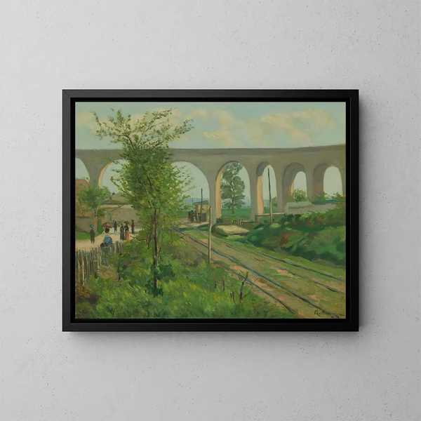 L'Arcueil-vandværket ved Sceaux-udkørslen - Armand Guillaumin — indrammet kunstværk på væggen