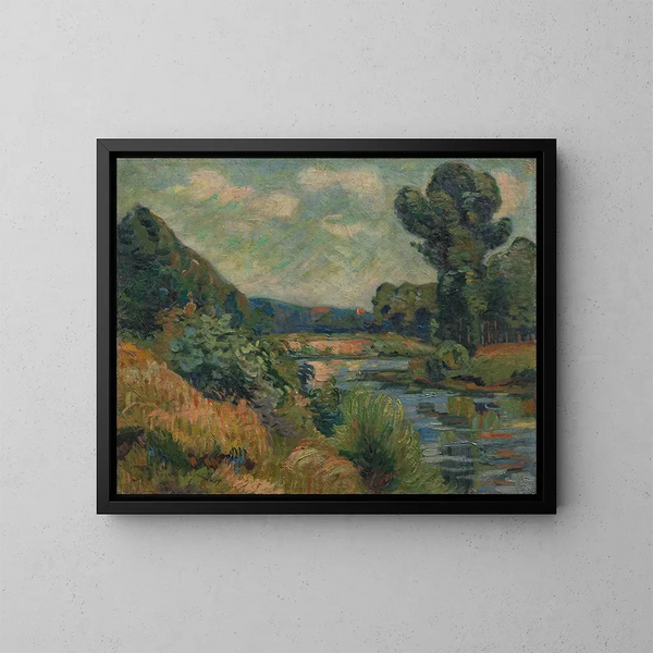 Les bords de la Marne à Charenton - Armand Guillaumin — indrammet kunstværk på væggen