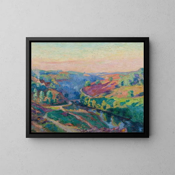 Vallée de la Creuse - Armand Guillaumin — indrammet kunstværk på væggen