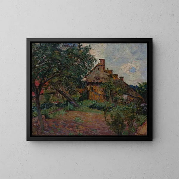 landsbyen i Île-de-France - Armand Guillaumin — indrammet kunstværk på væggen