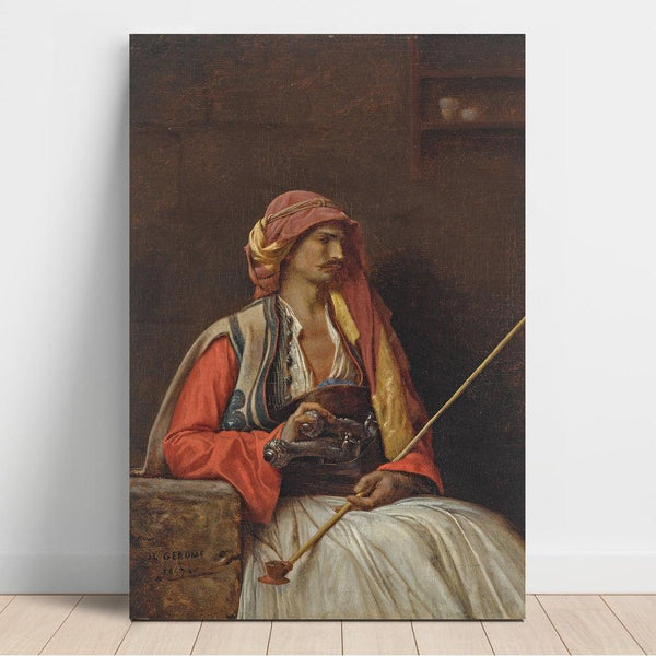 Reproduktion af maleriet Arnaut sidder - Jean-Léon Gérôme