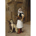 Reproduktion af maleriet Arnaut og to whippets - Jean-Léon Gérôme