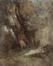 Faune og nymfe i skoven - Arnold Böcklin — visning af kunstværket