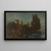 Villa de Fiesole ved havet - Arnold Böcklin — indrammet kunstværk på væggen
