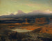 Landskab ved solnedgang 1849 - Arnold Böcklin — visning af kunstværket