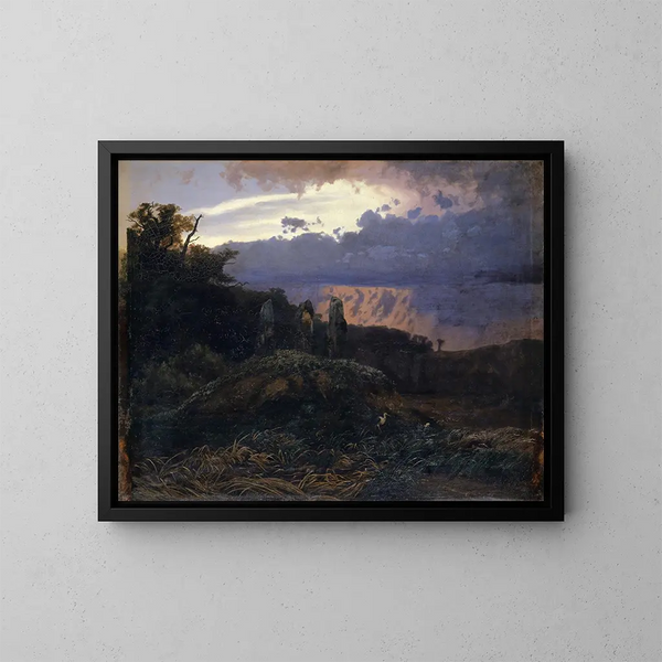 Le Dolmen - Arnold Böcklin — indrammet kunstværk på væggen