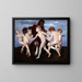 dansende kage med børn - Arnold Böcklin — indrammet kunstværk på væggen