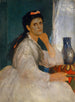 Portrait af Clara Böcklin, kunstnerens ældste datter - Arnold Böcklin — visning af kunstværket