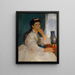 Portrait af Clara Böcklin, kunstnerens ældste datter - Arnold Böcklin — indrammet kunstværk på væggen
