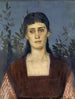 portræt af Clara Bruckmann-Böcklin, den ældste datter af kunstneren - Arnold Böcklin — visning af kunstværket