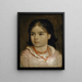Portrait af Lucia, kunstnerens datter - Arnold Böcklin — indrammet kunstværk på væggen