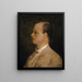 Portrait af professor Fritz Burckhardt-Brenner - Arnold Böcklin — indrammet kunstværk på væggen