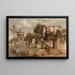 Taverne romaine - Arnold Böcklin — indrammet kunstværk på væggen