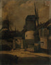 maleriet Le moulin de la Galette og maleriet Blute-fin Montmartre 18. arrondissement - Arsène Désiré d'Haussy — visning af kunstværket