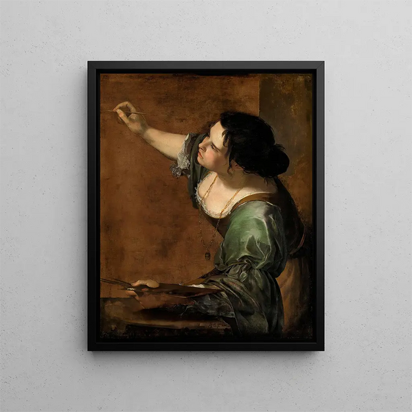L'Autoportrait comme allégorie de la peinture - Artemisia Gentileschi — indrammet kunstværk på væggen