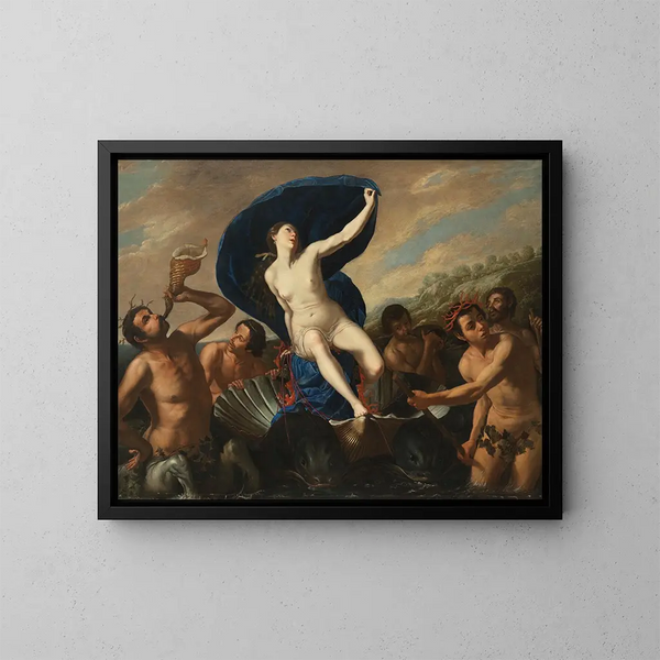 Le Triomphe de Galatée - Artemisia Gentileschi — indrammet kunstværk på væggen