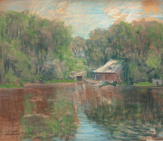 Arthur Clifton Goodwin - Boathouse by the Water.webp