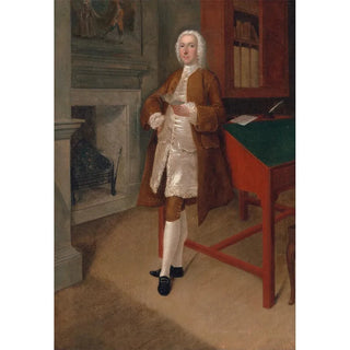 Arthur Devis - An Unknown Man In A Library.webp